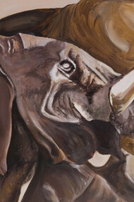 Simona Liberati, Inner Contrast, oil on canvas, cm 60x120