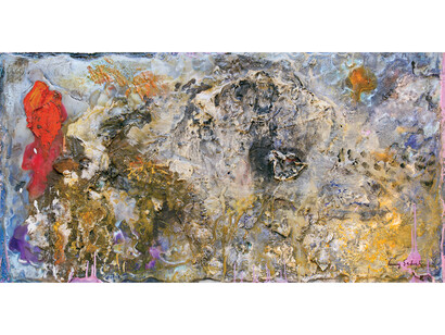 Terry Setch, Fossil Beach, 2013, Mixed Media, 61 x 124 cm, © Terry Setch, courtesy of Flowers Gallery