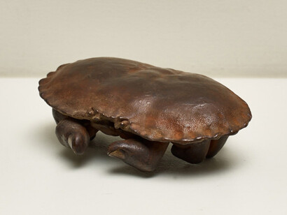 Crab (Cancer Pagorus), 2015. Patinated bronze 5 x 15 x 10 cm. Edition of 4. Courtesy the artist and Frith Street Gallery, London. Photography by Steve White.