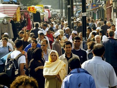 Immigrant neighborhood in London