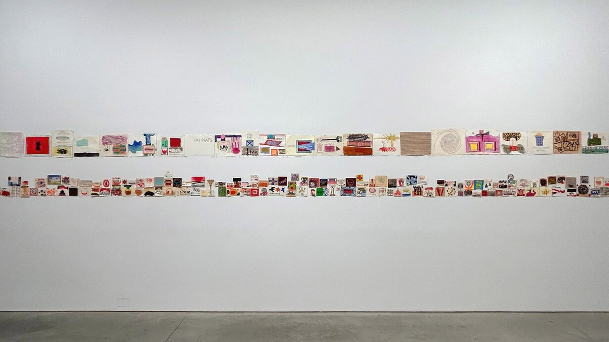 Chuck Webster, The completist, works on paper, exhibition view. Courtesy of M. David and Co. Gallery