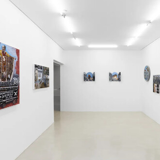 Gunga Guerra, Se correr o bicho pega, se ficar o bicho come, vista da exposição. Cortesia da Zipper Galeria