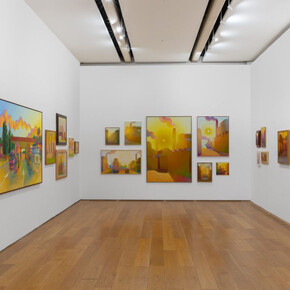 Salvo, Arrivare in tempo [Arriving on time], exhibition view. Courtesy of Pinacoteca Agnelli