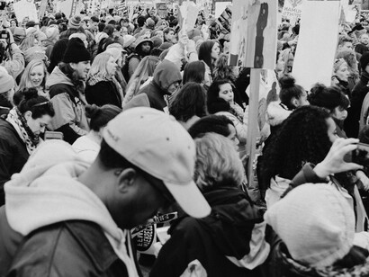 Protesta de ciudadanos en Estados Unidos