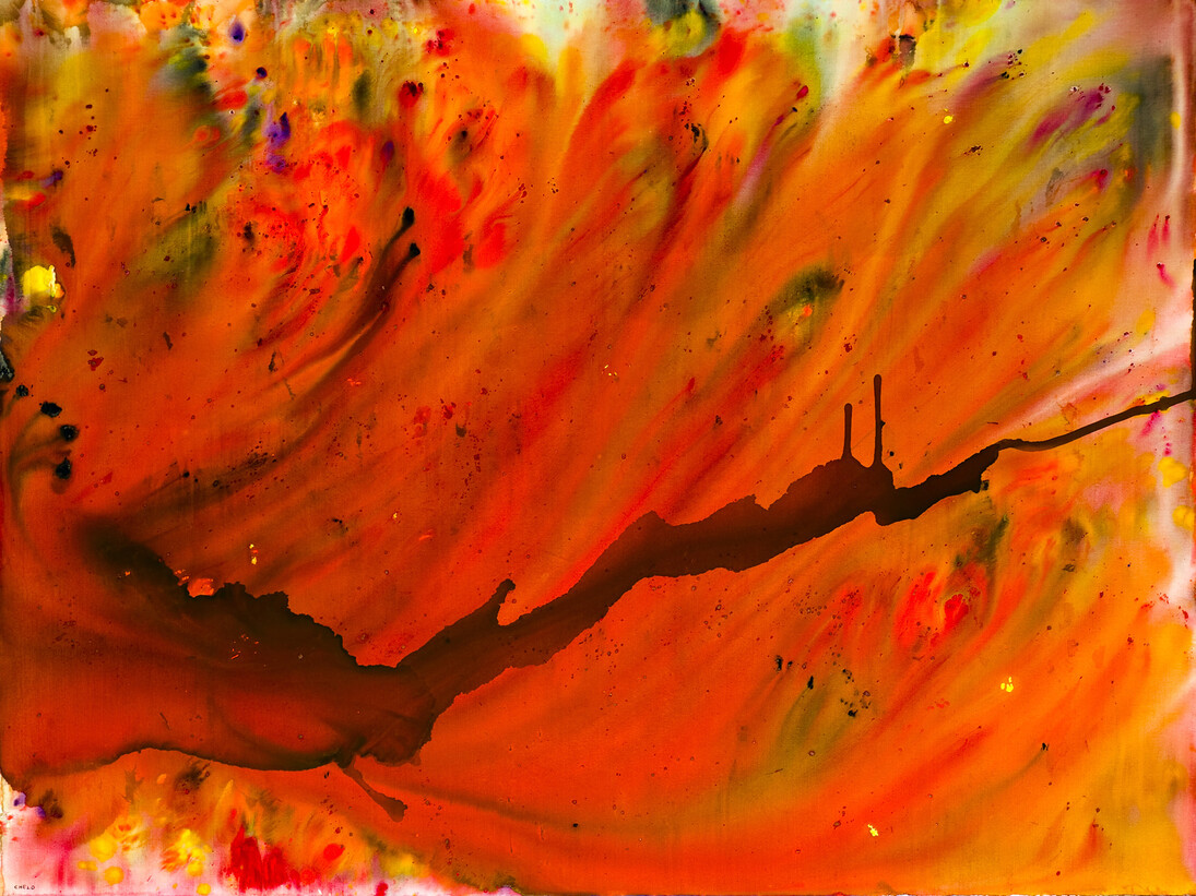 Mariano Chelo, Illusione Rossa, 200 x 150 cm