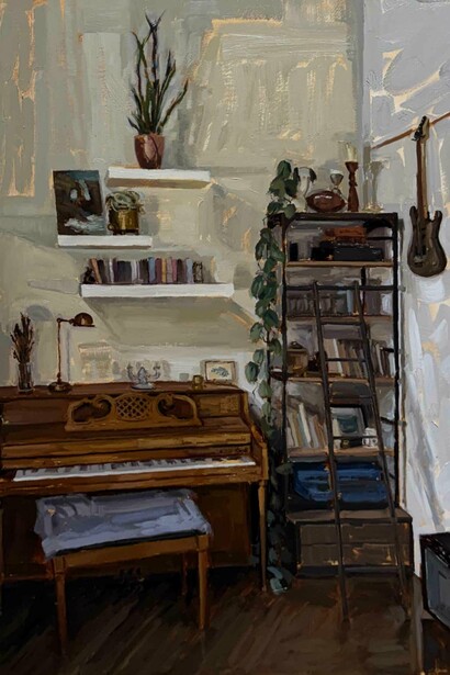 Laura Haberer, Walls tell stories (detail). Courtesy of Jackson Junge Gallery