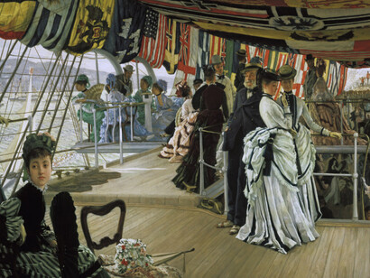  James Tissot, Bal sur le pont, vers 1874, huile sur toile. Tate,
Londres, don de The Trustees of the Chankey Bequest, 1937. © Tate
2017. Photo : David Lambert