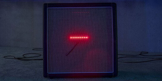 Installation view: Haroon Mirza: A C I D G E S T, Pérez Art Museum Miami, 2017. Photo by Oriol Tarridas