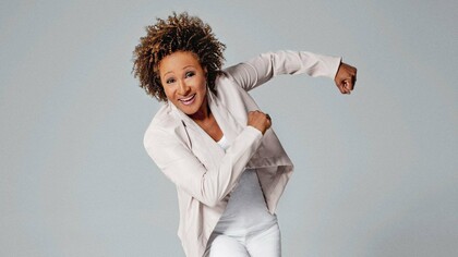 Wanda Sykes, one of the pioneers of black female comics, is performing her stand up comedy set