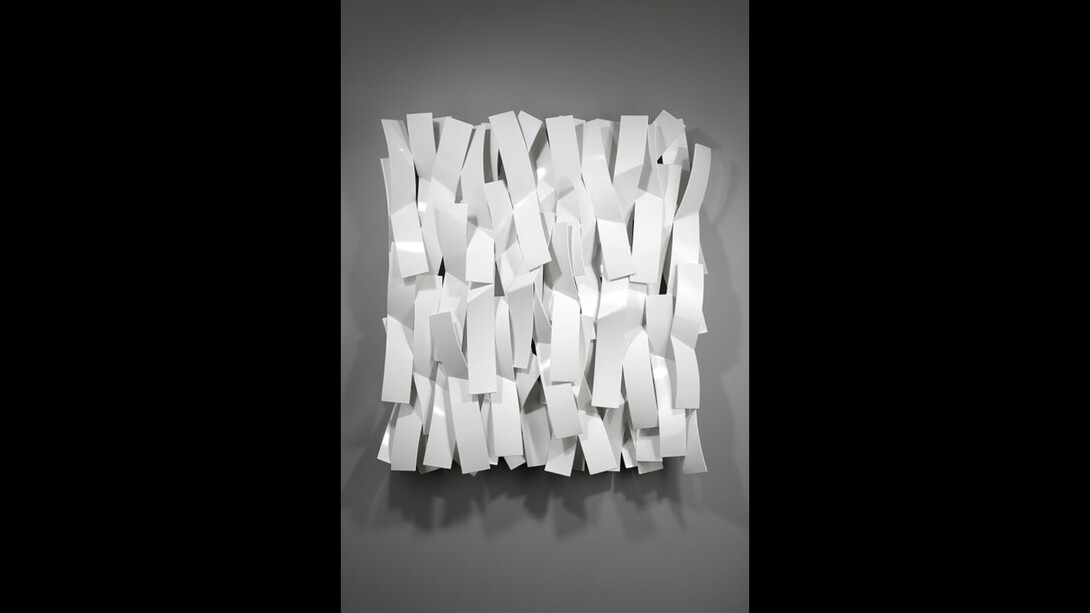 Matt Devine_Brushstrokes #2, Aluminum with Powdercoat, 40x30x5