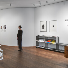 Judd, Lewitt and Bill. Made by Lehni, exhibition view. Courtesy of Hauser & Wirth Gallery