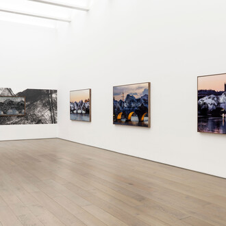 JR, In the making: la caverne du Pont Neuf, exhibition view. Courtesy of Galleries Perrotin