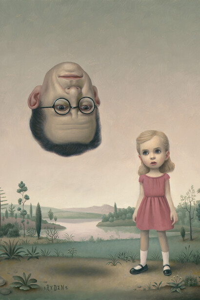 Mark Ryden, Quantum Entanglement, 2015, oil, on panel, 14 x 11 inches, 35.6 x 27.9 cm, detail
