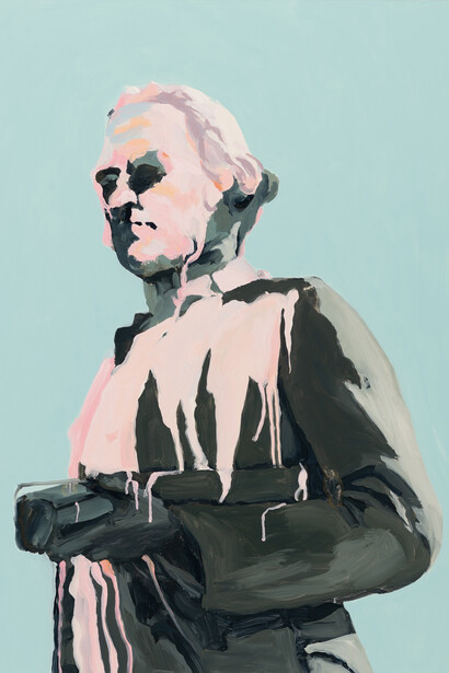 Melora Kuhn, Defaced captain cook, 2020. Courtesy of Galerie Eigen + Art