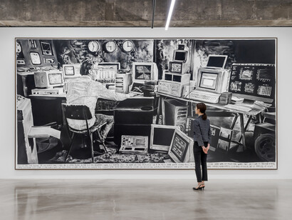 Installation view: Rinus Van de Velde,
‘On Another Plane of Existence’, Gallery Baton, Seoul, 2020
Courtesy of the Artist and Gallery Baton, photo by Jeon Byung Cheol