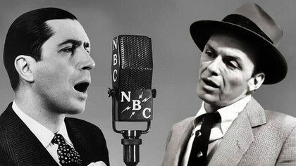 Carlos Gardel y Frank Sinatra 