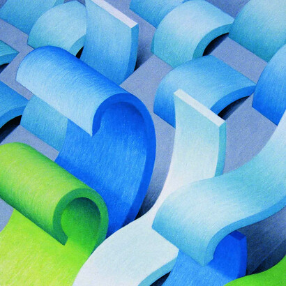 Tsunami #3, pastel on paper - 60 x 50cm - Mark Weighton 1998