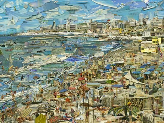 Vik Muniz, Beach (Postcards from Nowhere), 2014, Digital C-Print