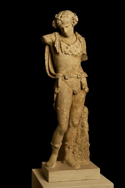Statua di Dioniso, marmo bianco italico a grana fine, altezza 148 cm, seconda metà II d.C.