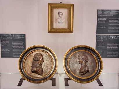 Delacroix. Un lieu, un artiste, vue d'exposition. Avec l'aimable autorisation du Musée National Eugène-Delacroix
