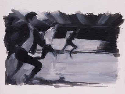 Carlos Alarcon, Runners (detail), 2025. Courtesy of Beatriz Esguerra Art
