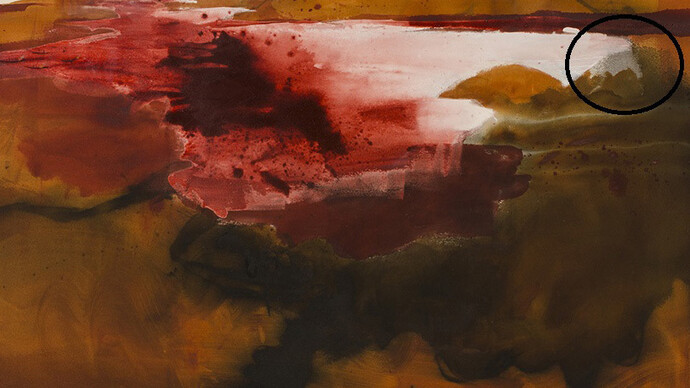 Kate Downie, The Bay, oil on canvas, 110 x 200 cm