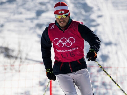 Samer Tawk on the ski slopes