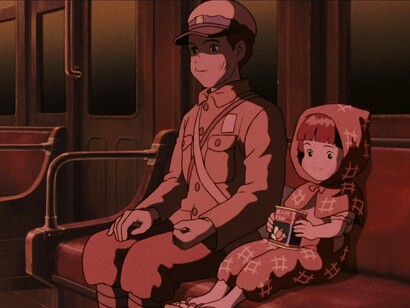 Imagen de la película "La tumba de las luciérnagas", de Isao Takahata (2003)