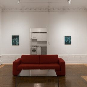 Sophia Huitema, Prussian blue, exhibition view. Courtesy of Harper’s Apartment