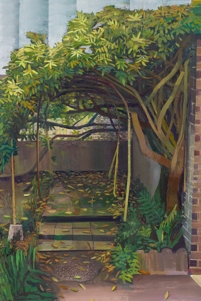 Mathieu Cherkit, Leaf fall, 2024. Courtesy of Miles McEnery Gallery
