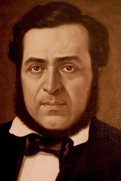 Juan Rafael Mora Porras (1814-1860), presidente de la República, retratado por Aquiles Bigot