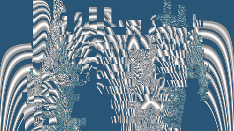 Thermo Pattern, 180x120, Blue, Almagul Menlibayeva