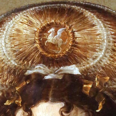 Parmigianino, Schiava turca, 1532 circa. Dettaglio copricapo. Galleria Nazionale, Parma, Italia