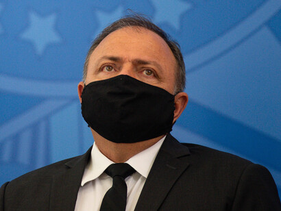 Eduardo Pazuello, general del ejército brasileño, ministro de salud desde septiembre de 2020