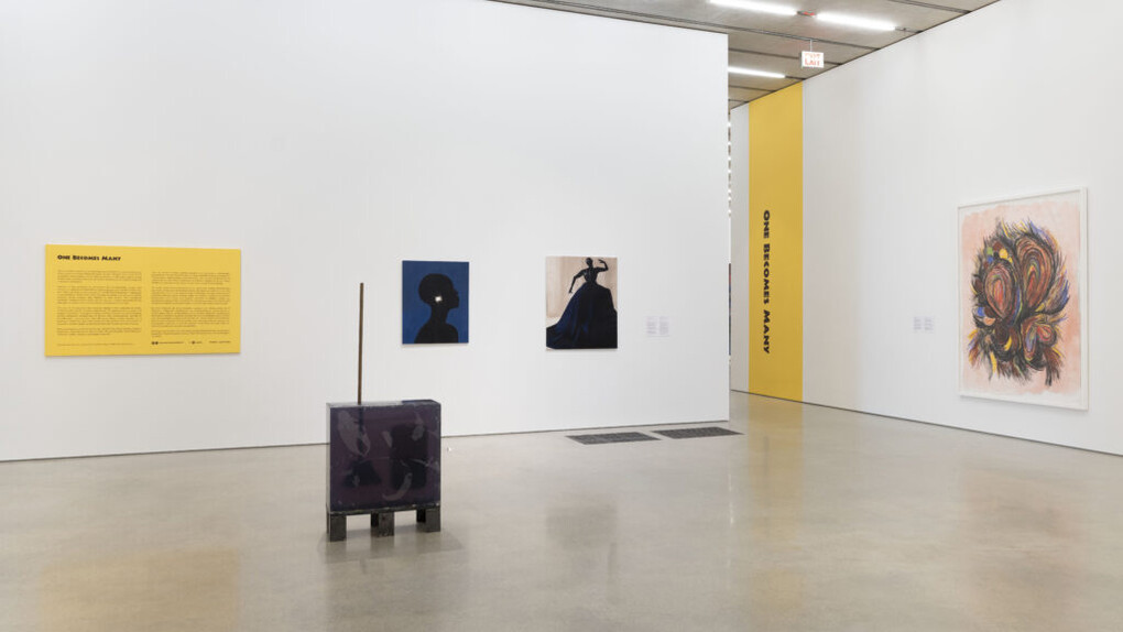 Varios artistas, Uno se vuelve muchos, vista de exhibición. Cortesía del Pérez Art Museum Miami (PAMM)