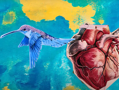 One of Mabel Valdivienzo's works of art feautred in the documentary