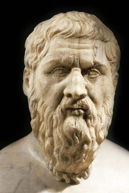 Plato, Athenian philosopher during the Classical period in Ancient Greece, founder of the Academy, the first institution of higher learning in the Western world