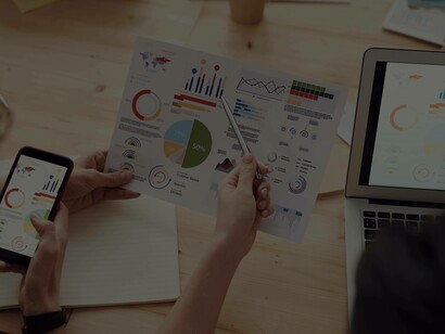 A detailed chart that includes various graphs on the market research conducted by their company