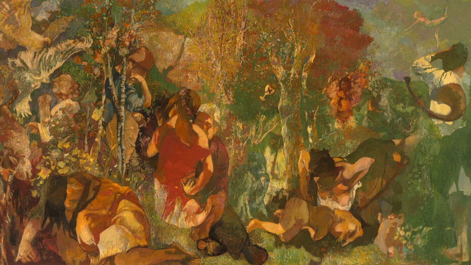 Gerald Wartofsky, On Gustav Mahler: the song of the Earth (detail), 1970-75. Courtesy of James Fuentes 
