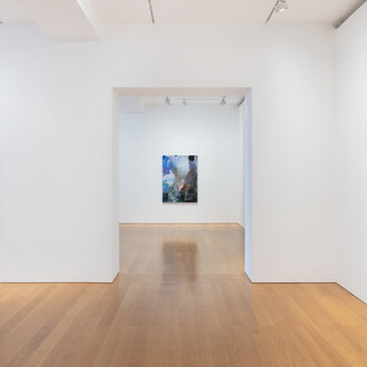 Mary Weatherford, Persephone, exhibition view. Courtesy of Gagosian