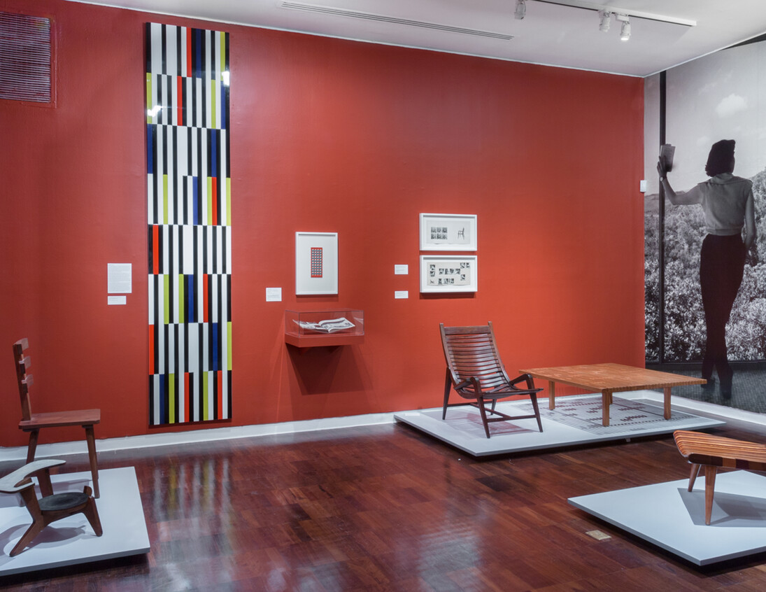 Furniture displayed in the exhibition "Moderno"