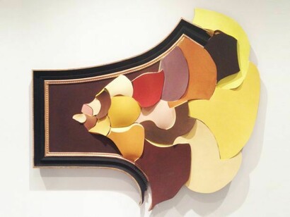 John F. Simon, Moment of Emergence, 2013, HDU, Flashe & Trupan, 45 ½ x 42 x 2 ¾ inches