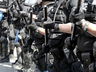 An image of armed police, Lisbon, Portugal, capturing the tense events that unfolded in the neighborhood