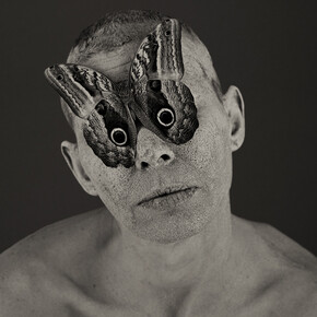 Roberto Kusterle, Lenti a contatto, 2003, fotografia ai sali d’argento su carta baritata, 200 x 200 mm