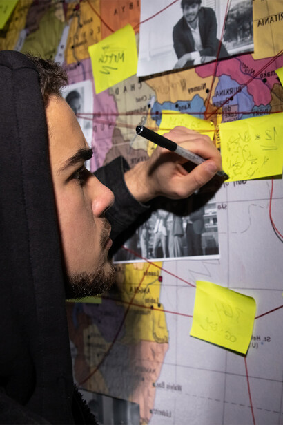 Mapa investigativo. Buscava expor uma rede poderosa que controlaria diversos setores do governo