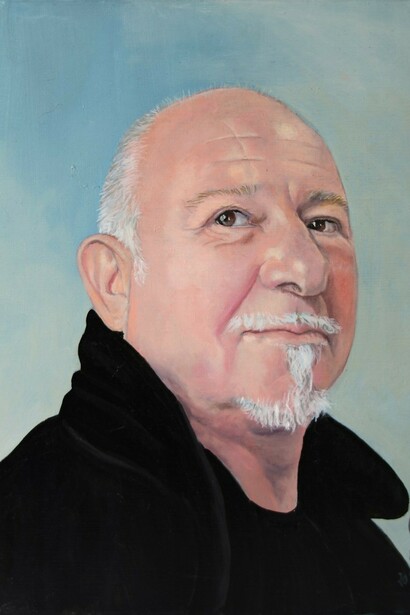 Carmen Panciroli, Alberto, 2016, olio su tela di lino, cm. 30x24. Courtesy of Galleria 8,75 Artecontemporanea