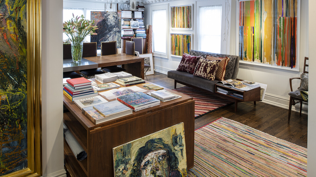 Fine Art conversations/Five artists, photo by Patricia Burke. Courtesy of the James Yarosh Associates Gallery 