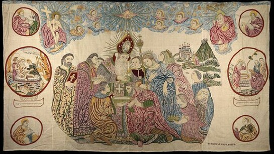Kalfayan Collection, Curtain, for Bema printed on cotton fabric, 19th century, Photographer Thanos Kartsoglou