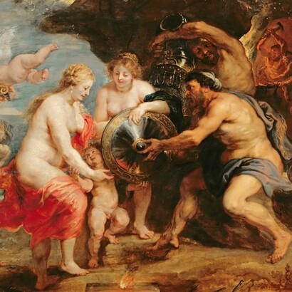 "Teti riceve l' armatura per Achille da Efesto",1630-1635, Peter Paul Rubens, Musée des Beaux-Arts de Pau, Francia