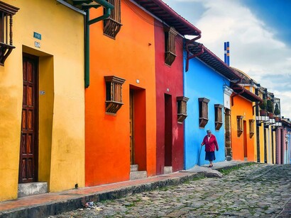 Bogotá, Colombia. Calles de La Candelaria